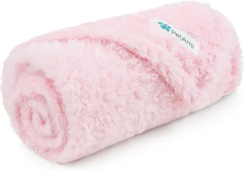 Miniatura 10 de PETAMI Manta de forro polar esponjoso para gatos y perros, gris, talla XL