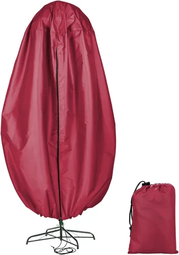 MANMAOHE Bolsa de almacenamiento vertical para árbol de Navidad con cordón para árboles de hasta 7.5 pies, cubierta de almacenamiento impermeable a