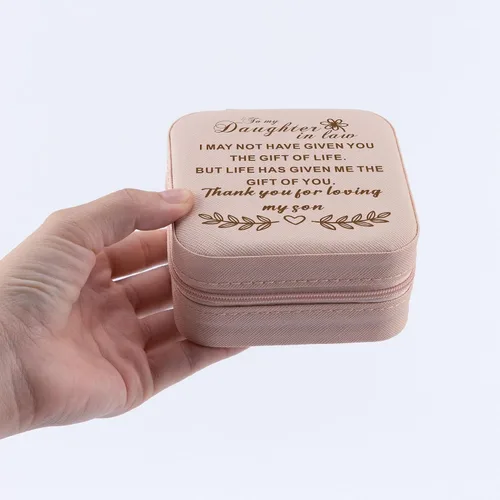 Miniatura 7 de Regalo para nuera de suegra, caja de joyería para mi nuera, recuerdo del día de la boda de mamá a hija, suegra gracias por amar a mi hijo, ideas
