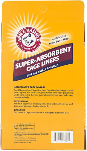 Miniatura 2 de Arm & Hammer Forros de jaula súper absorbentes para conejillos de indias, hámsters, conejos y todos los animales pequeños Los mejores forros