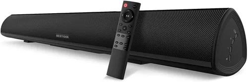Miniatura 7 de BESTISAN Barra de sonido con graves mejorados: woofer doble más grande y puertos de graves duales, barra de sonido para Smart TV, barra de sonido
