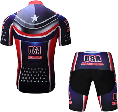 Miniatura 2 de Shenshan - Conjunto de camiseta de ciclismo de manga corta para hombre