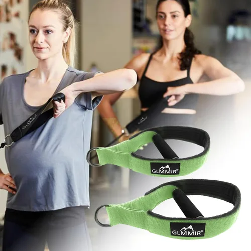 Miniatura 6 de Correas de doble bucle de pilates para Pilates Reformer, correas de anillo en D de metal para fitness, accesorios de pilates, pulseras de yoga
