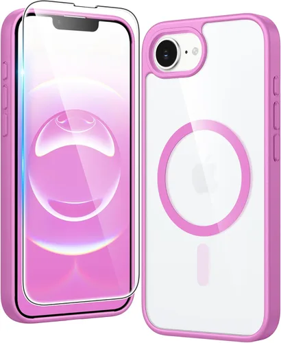 Miniatura 360 de FNTCASE Funda para iPhone 13 Pro-Max: Fundas magnéticas transparentes compatibles con Magsafe Slim anti amarillamiento protección contra caídas