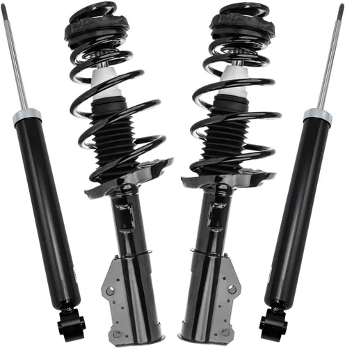 Miniatura 124 de Detroit Axle - Puntales y Amortiguadores para Chevy Traverse Buick Enclave GMC Acadia Saturn Outlook 2007-2012, 2 puntales delanteros con resorte