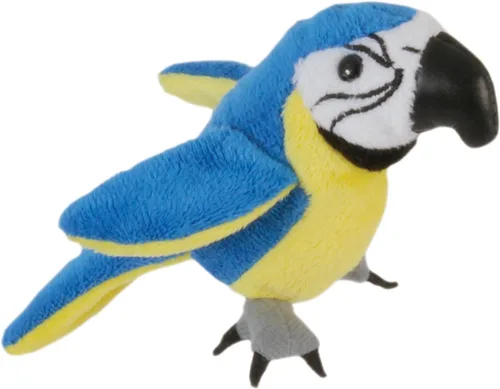 The Puppet Company Títeres azules y dorados de los juguetes de los niños del dedo del guacamayo, azul/