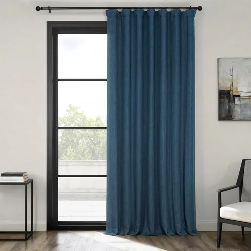 Miniatura 68 de HPD Half Price Drapes - Cortinas de lino sintético para sala de estar (2 paneles) - 100 pulgadas de ancho x 84 pulgadas de largo - Cortinas