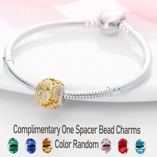 Miniatura 2 de LNQOBU Happy Life - Colgante para pulseras de abalorios, plata de ley 925 para mujer (con un espaciador de cuentas)