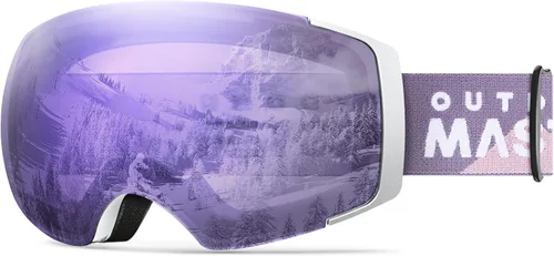 Miniatura 7 de OutdoorMaster Gafas de esquí PRO – sin marco, lente intercambiable, 100% protección UV400, gafas de nieve para hombres y mujeres