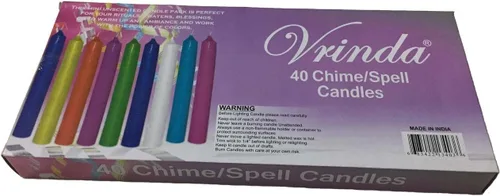 Miniatura 2 de Vrinda® Mini Chime Ritual Spell - Velas cónicas sin perfume de 4 pulgadas (surtido (paquete de 40)