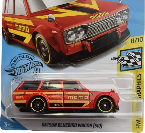 Miniatura 2 de Hot Wheels Datsun Bluebird Wagon (510) 146/250, rojo