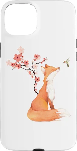 Miniatura 9 de The Cute Fox and Hummingbird Cherry Blossom Flower Present Case for iPhone 17