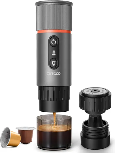 Miniatura 9 de cafetera espresso portátil (negro)