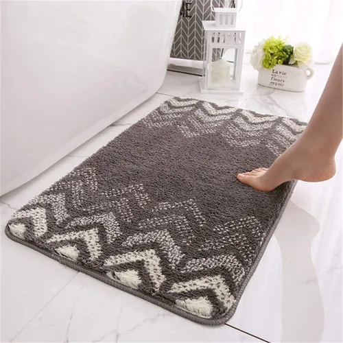 Miniatura 2 de JYDQM Tapetes de baño hechos de poliéster, extra suave y antideslizante, de microfibra, esponjoso, absorbente, para baño, bañera, kichen