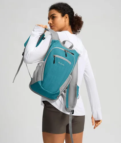 Miniatura 3 de Uselike - Mochila pequeña de 10L para senderismo, mochila de viaje y de día, ligera y plegable, para mujeres y hombres, Azul verdoso, Classic