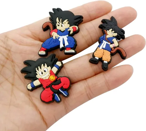 Miniatura 2 de Dijes de anime para zapatos con personajes de manga para decoración de zapatos con agujeros para anime, sandalias de bricolaje, decoración