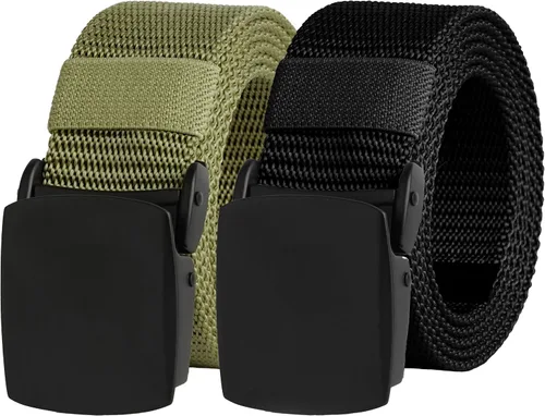 Miniatura 48 de UNGGJKB Men's Tactical Belt, Nylon Casual Elastic Belt, Work Belt That Can Be Cut And Adjusted