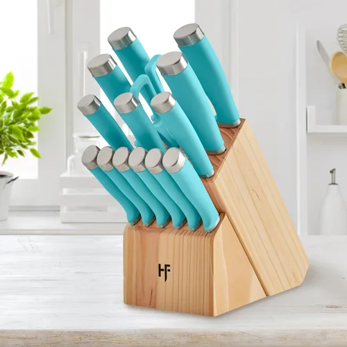 Miniatura 4 de Hampton Forge Epicure True Aqua - Juego de cuchillos (15 piezas)