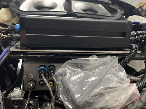 Miniatura 7 de Soporte de amplificador compatible con Harley Davidson. Soporte de amplificador grande para bicicletas de murciélago de 2014 a presentar para todos
