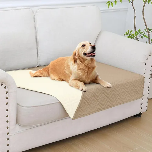 Miniatura 37 de hyha Manta impermeable para perro, manta suave para cama de perro, manta para mascotas, funda de sofá impermeable lavable para perros, fundas Gris