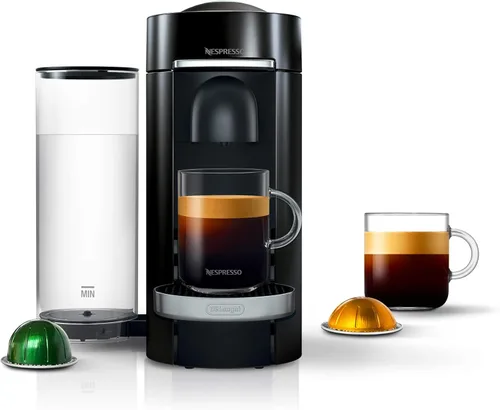 Nespresso VertuoPlus Deluxe - Máquina de café y espresso de De'Longhi, 37 onzas, color negro