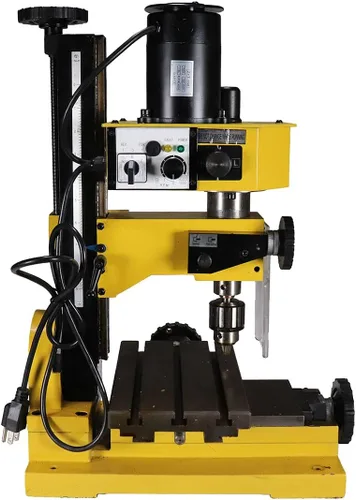 Miniatura 4 de Erie Tools. Máquina mini fresadora con velocidad variable.Taladro de mesa, mecanización por transmisión por engranaje con tope de profundidad