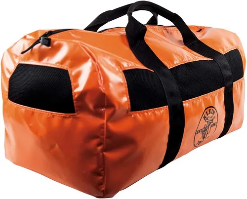 Miniatura 2 de Klein Tools Bolsa de lona 5216V, resistente al agua, con paneles de malla y agujeros de drenaje, se puede llevar como una mochila
