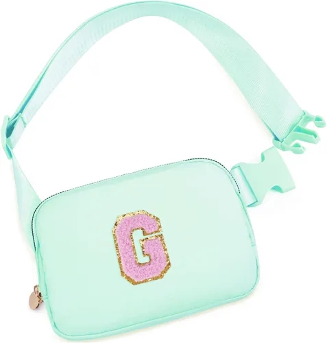 Miniatura 112 de Bolsa de cinturón para niñas y mujeres, bolsas cruzadas, riñonera, riñonera personalizada, Negro, Small