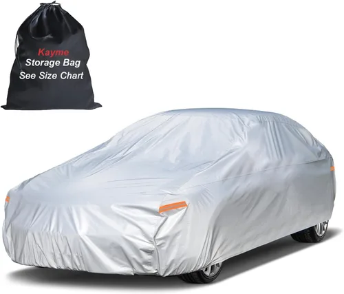 Miniatura 23 de Kayme Funda impermeable para automóvil deportivo para todo tipo de clima. Consulta la tabla de tallas del vehículo para un ajuste preciso. Cubierta