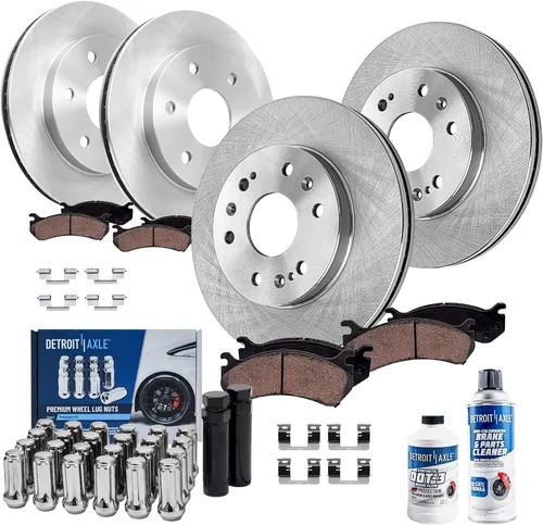 Miniatura 17 de Detroit Axle - Rotores de freno para Chrysler 200 2015 2016 2017, Rotores de freno de disco de reemplazo: 12.01" pulgadas delantero y 10.95