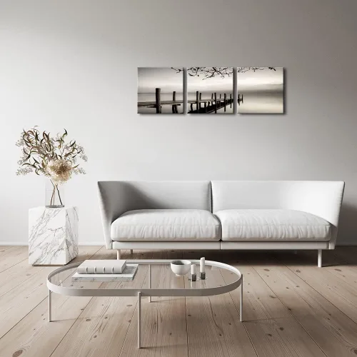 Miniatura 4 de Ilustraciones de arte moderno para pared de Wieco Art, lienzo decorativo para pared horizontal y enmarcado, obra de arte para el hogar y la oficina