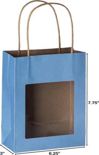 Miniatura 4 de Bolsa de regalo de papel Kraft con ventana