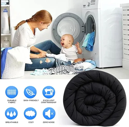 Miniatura 6 de Cozynight Edredón alternativo de plumón para todas las estaciones, tamaño individual XL, relleno de edredón con pestañas en las esquinas, Negro