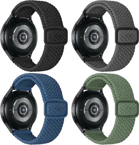 Miniatura 35 de Correa de reloj trenzada Solo Loop – 0.709 in, 0.787 in, 0.866 in, correa trenzada de liberación rápida, correas de reloj elásticas de nailon