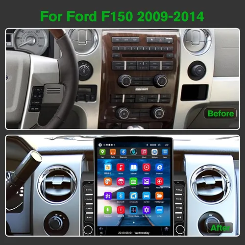 Miniatura 2 de [4+64G] Android 13 Estéreo de coche con Carplay inalámbrico y Android Auto para Ford F150 2009 2010 2011 2012 2013 2014 9.7 pulgadas pantalla táctil