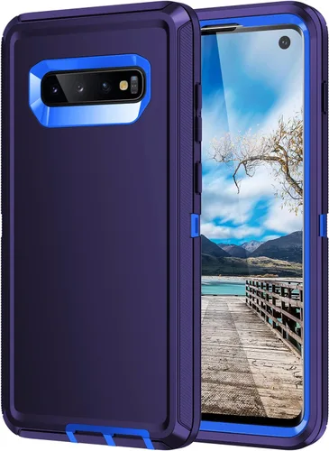 Miniatura 11 de Funda para Galaxy S10, [sin protector de pantalla] resistente a prueba de golpes, polvo y caídas, 3 capas de protección completa del cuerpo, funda