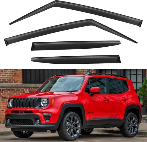 Miniatura 81 de YQAUTEC Viseras de Ventana Protectores de Lluvia para Honda Civic 2022 2023 2024 2025 2026, Deflectores de Viento de Ventilación de Ventana Fuera