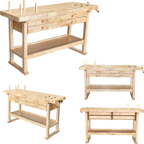 Miniatura 8 de Olympia Tools Banco de trabajo de madera de 48 pulgadas - Capacidad de peso de 330 libras Banco de trabajo de madera para garaje, taller y hogar