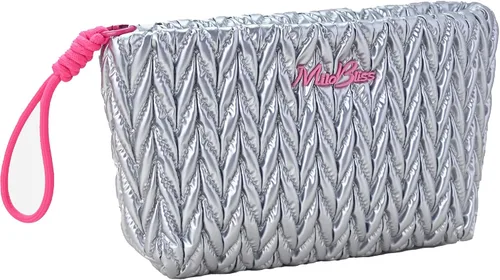 Miniatura 12 de Bolsa de maquillaje de cuerda de cáñamo, bolsa de maquillaje grande para mujeres, bolsa organizadora de nailon, bolsa de aseo de viaje, 6-verde