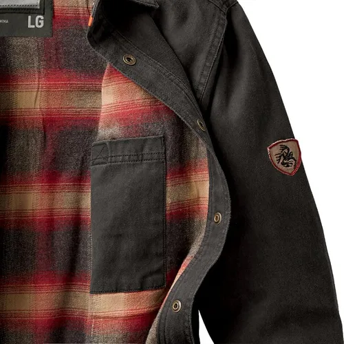 Miniatura 7 de Legendary Whitetails Chaqueta de camisa de franela con forro para hombre, de algodón encerado resistente al agua