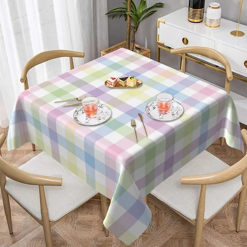 Miniatura 14 de AGAYNA 4th of July Tablecloth Round 60 Inch Blue Red White Patriotic Stars Table Cloth,Stain Resistance Independence Day Holiday Table Covers for