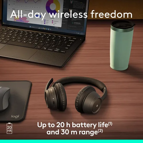 Miniatura 5 de Logitech Zone 305 - Auriculares inalámbricos Bluetooth con micrófono, Bluetooth nativo, para equipos de Microsoft, compatibles con Windows, Mac