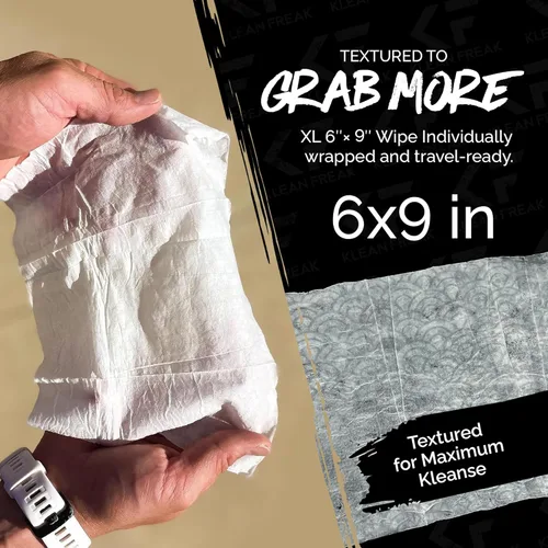Miniatura 7 de THE KLEAN FREAK FLUSHER - Toallitas desechables para adultos y niños - Toallitas húmedas de viaje 100% biodegradables envueltas individuales