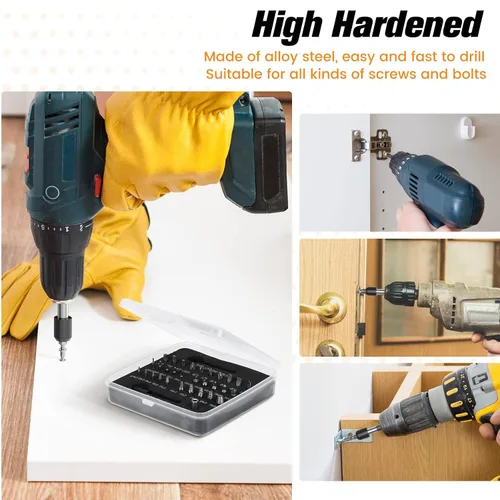 Miniatura 7 de Nuovoware Juego de extractor de tornillos dañados, 33 piezas mejoradas, kit extractor de tornillos pelados fácil de quitar, juego de removedor