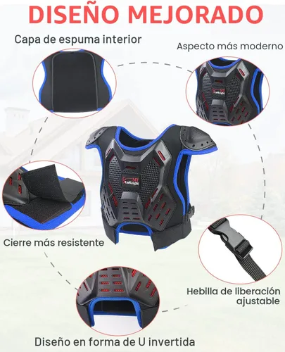 Miniatura 2 de StarknightMT Equipo de Bicicleta de Tierra para Niños - Equipo de Protección Juvenil para Montar Motocicleta, Traje de Armadura de Motocross
