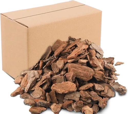 Miniatura 9 de Corteza orgánica para macetas de orquídeas de 3 cuartos - Mantillo natural para plantas en maceta, desarrollo de raíces de plantas de orquídeas
