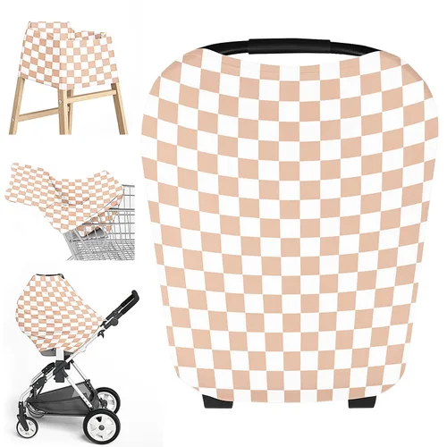 Little Jump Funda multiusos para asiento de automóvil para bebé, funda de lactancia transpirable, toldo de asiento de automóvil para bebés de alta