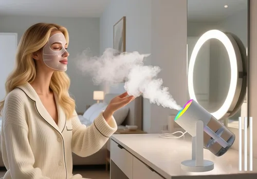 UEISODC humidificador de dormitorio, humidificador USB de escritorio, ambientador de coche, alivia la piel apretada, tos, congestión nasal, alergias