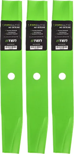 8TEN LawnRazor - Juego de cuchillas para Ariens Zoom 1740 Gravely Mini ZT 1540 40 pulgadas Decks 03498400 00173800 03498451 (elevación alta)