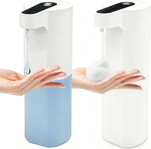 Miniatura 9 de Dispensador automático de jabón sin contacto, dispensador de jabón líquido y espumoso, dispensador de jabón de manos inteligente recargable por USB